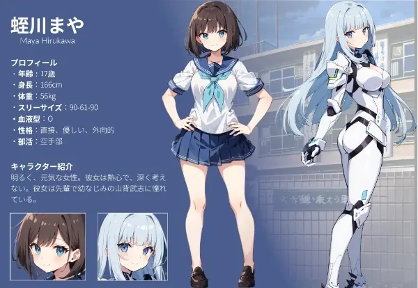 蛭川まやのキャラクターシート