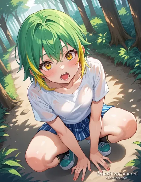 森に溶け込むあどけなさ - Innocent and blending into the forest