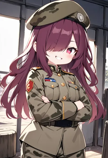 メカクレの大佐