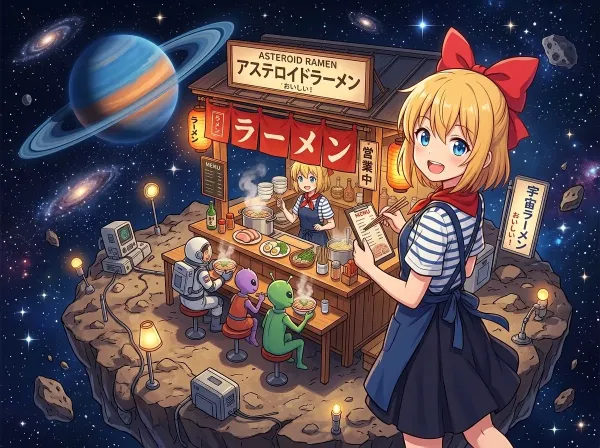 小惑星の看板ムスメさん