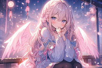 かわいい天使少女ちゃん