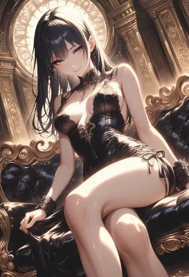黒いドレスの魅惑