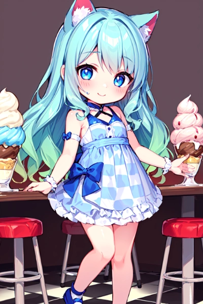 当店自慢の巨大ソフトパフェ