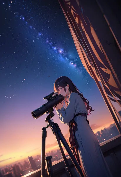 屋上の少女と銀河の囁き