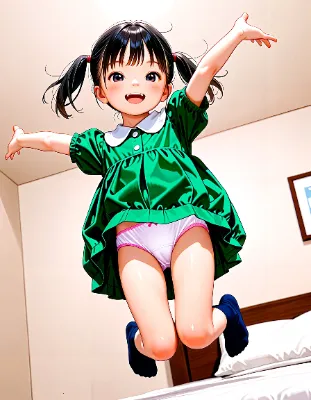 楓と逢瀬 #04 ベッドでジャンプ