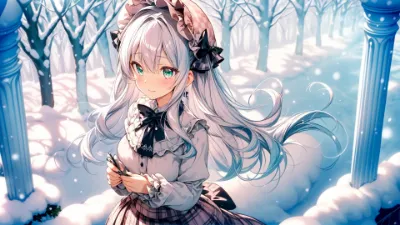 雪の道