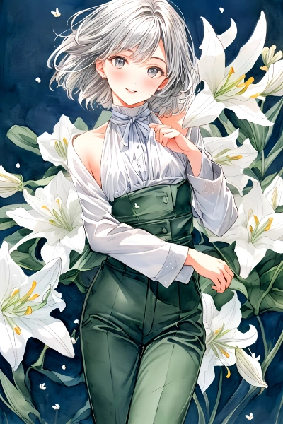 歩く姿は百合の花？