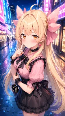 ネオンの街でこっち見てよ