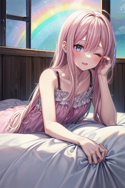 ピンク髪かわいい
