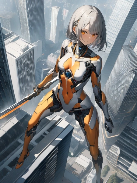 女性型巨大ロボット