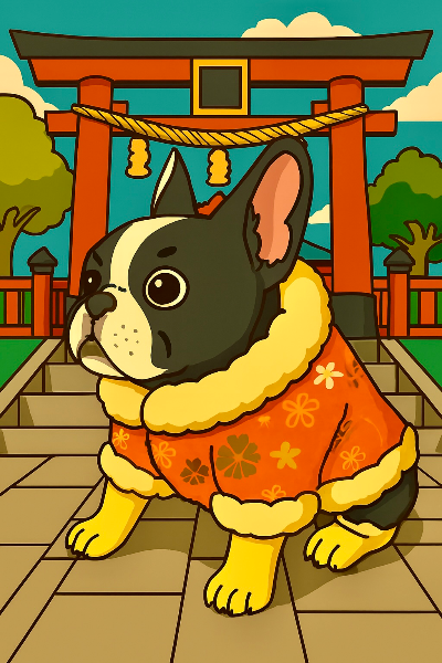Bulldog at Shrine