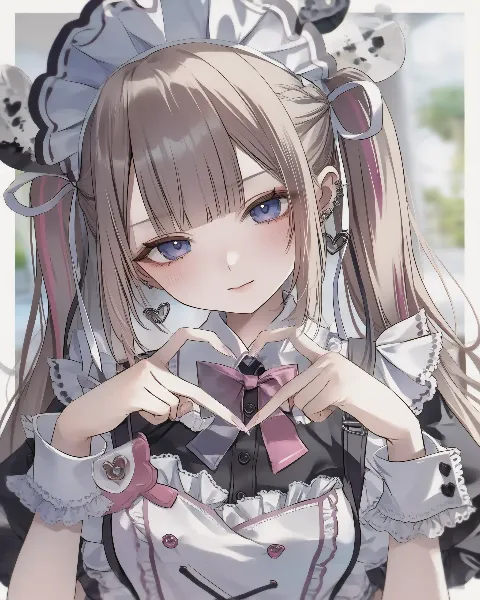 指先で紡ぐメイドのハート