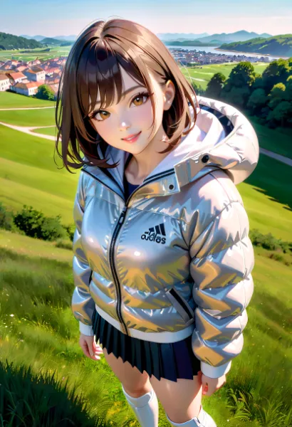 スポーティなダウンジャケット