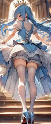 姫の後ろ姿