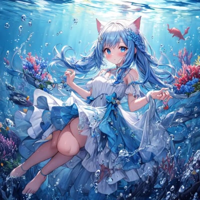 海の中