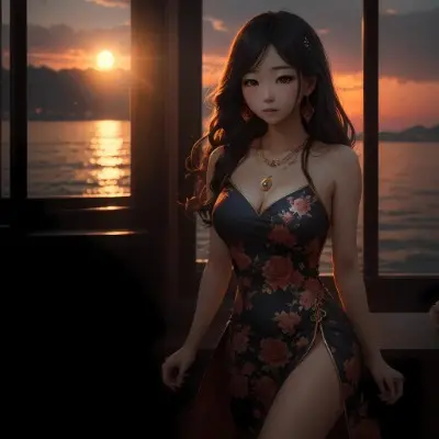 夕暮れはあなたを連れて来てくれるわたしは夜のヴェールを纏う