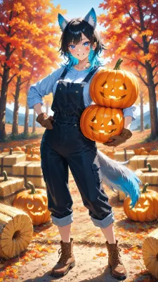 🐺 パンプキンパッチ 〜このくらい、軽いもんだぜ！〜🎃💙