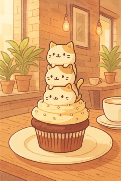 カップケーキにゃん😺😻😽