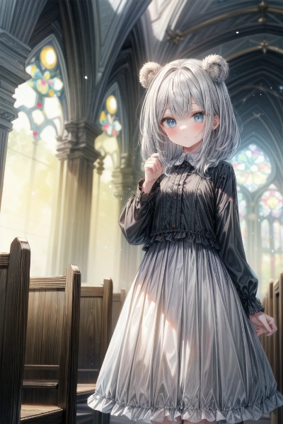 くま娘だって教会へ行くのよ