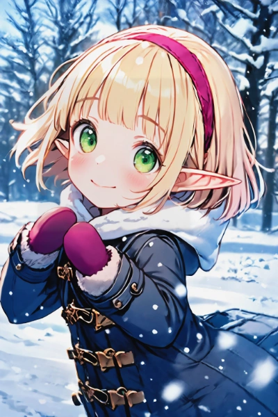 「雪ですよ！雪！」