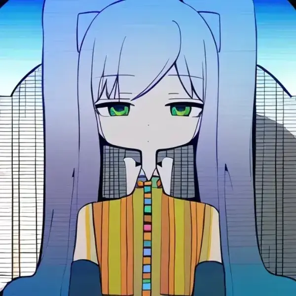 初音ミク 版画風