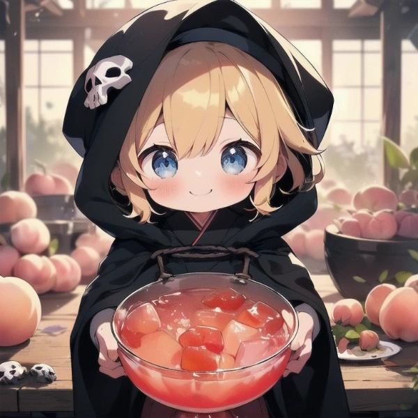 桃を売り込む魔法使いな総統くん