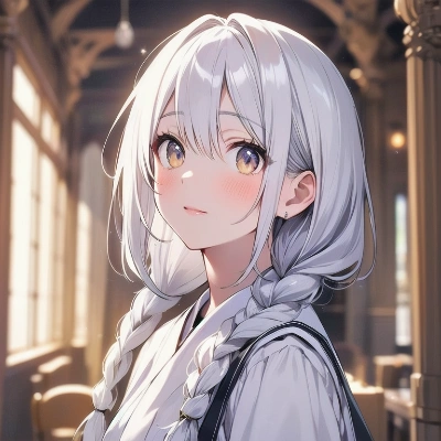 三つ編みの女の子