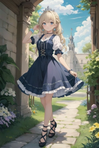 姫様、宮殿内を散歩中