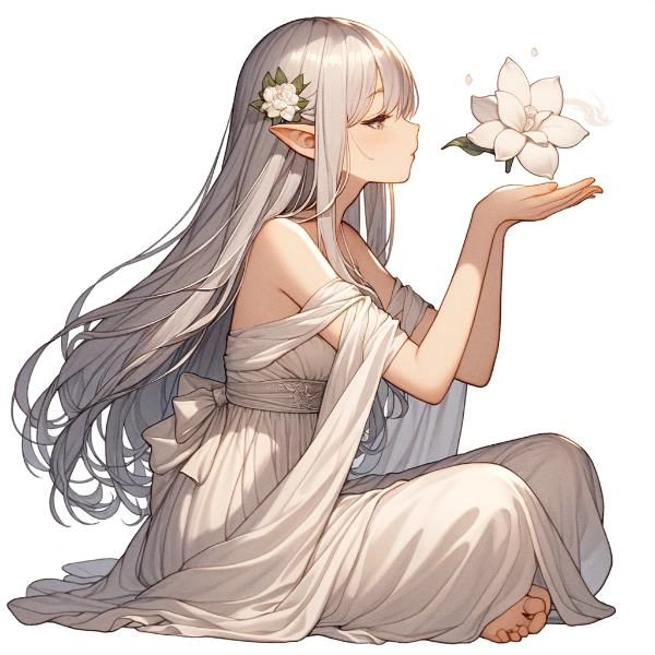 クチナシの花の精