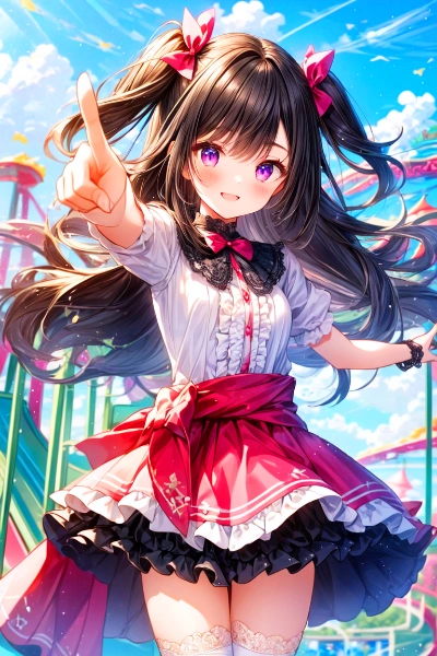 指差しする、うちの子♥(3枚)