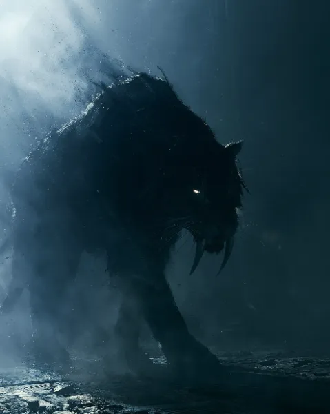 獣の影