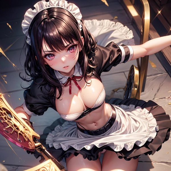 戦うメイドさん