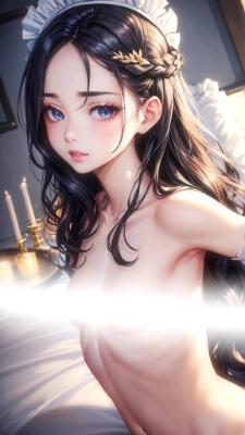 メイドさんと謎の光