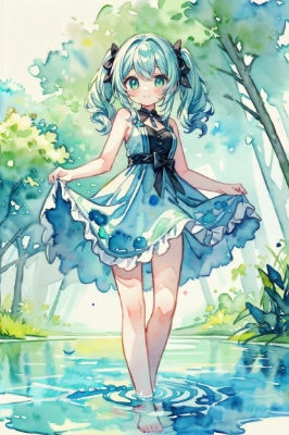 森の中ミク
