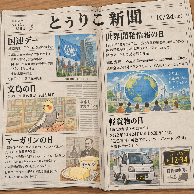 10/24 何の日新聞