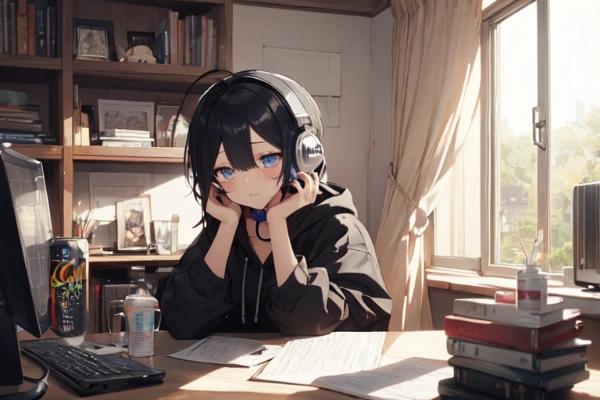 スランプで徹夜明け