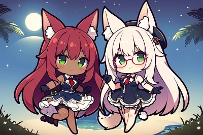 紅白キツネちゃん