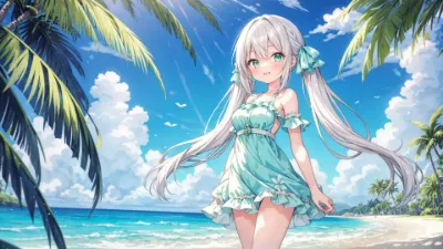 南の風に舞う、白銀の夏の微笑み