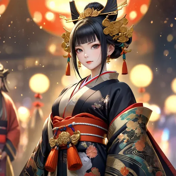 月下に輝く鬼姫