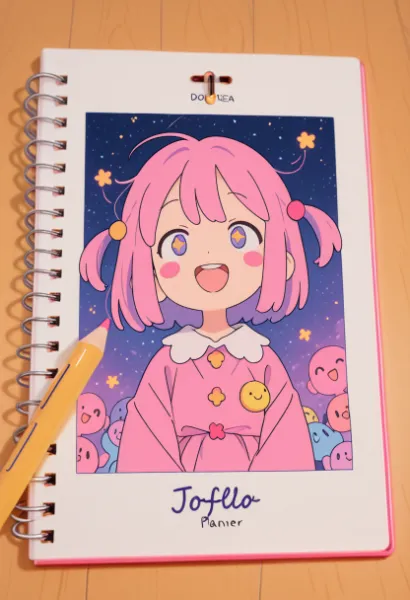 星空ノートに描くピンクの夢