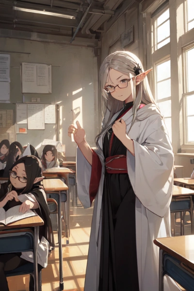（美少）女（ハーフ）エルフ教師