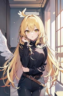 金髪美少女 aiイラスト