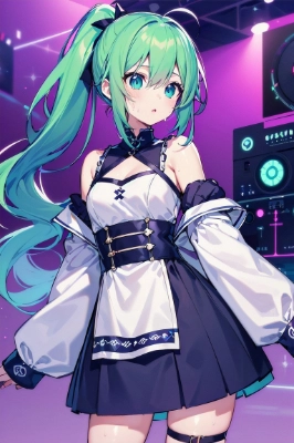 DJ天然桃水　キャラクターデザイン案