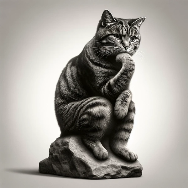 考える猫さん