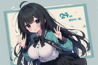 アホ毛の女の子