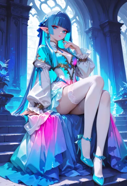 青の輪郭が、建築の静けさにそっと舞い込むころ