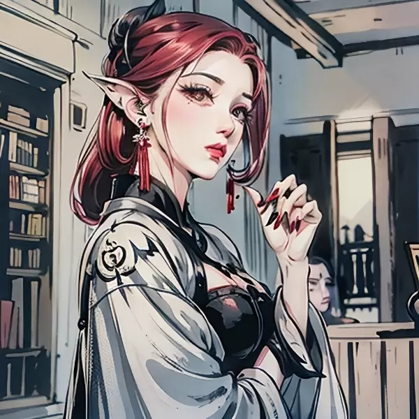 赤髪エルフ
