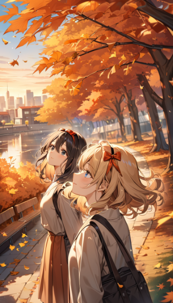 秋っぽい空だねー。