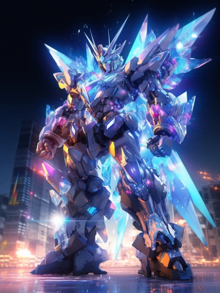 No.405 投稿作品MIX ロボット✕水晶都市