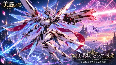 天空に輝く白銀の熾天使